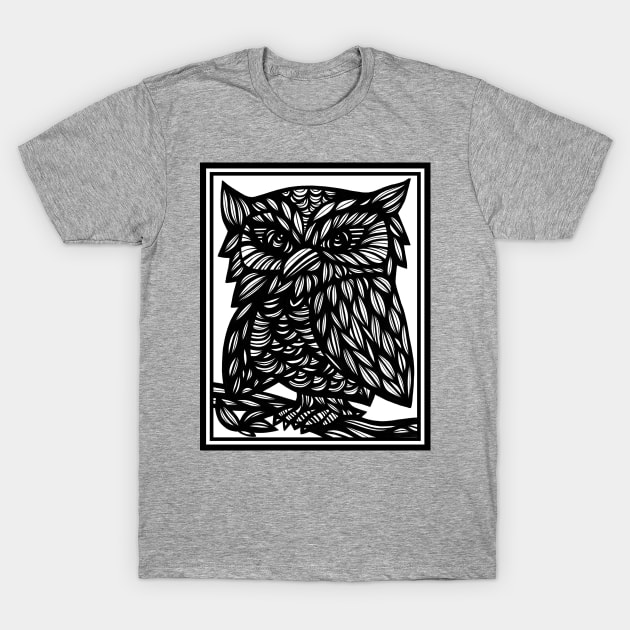 Owl, Art Print, Illustration Bird, Wall Art, Art Print Birds, Bird Artwork,  Affordable Art, Wall Decor, Home Decor, Fine Art Drawings T-Shirt by 631Art